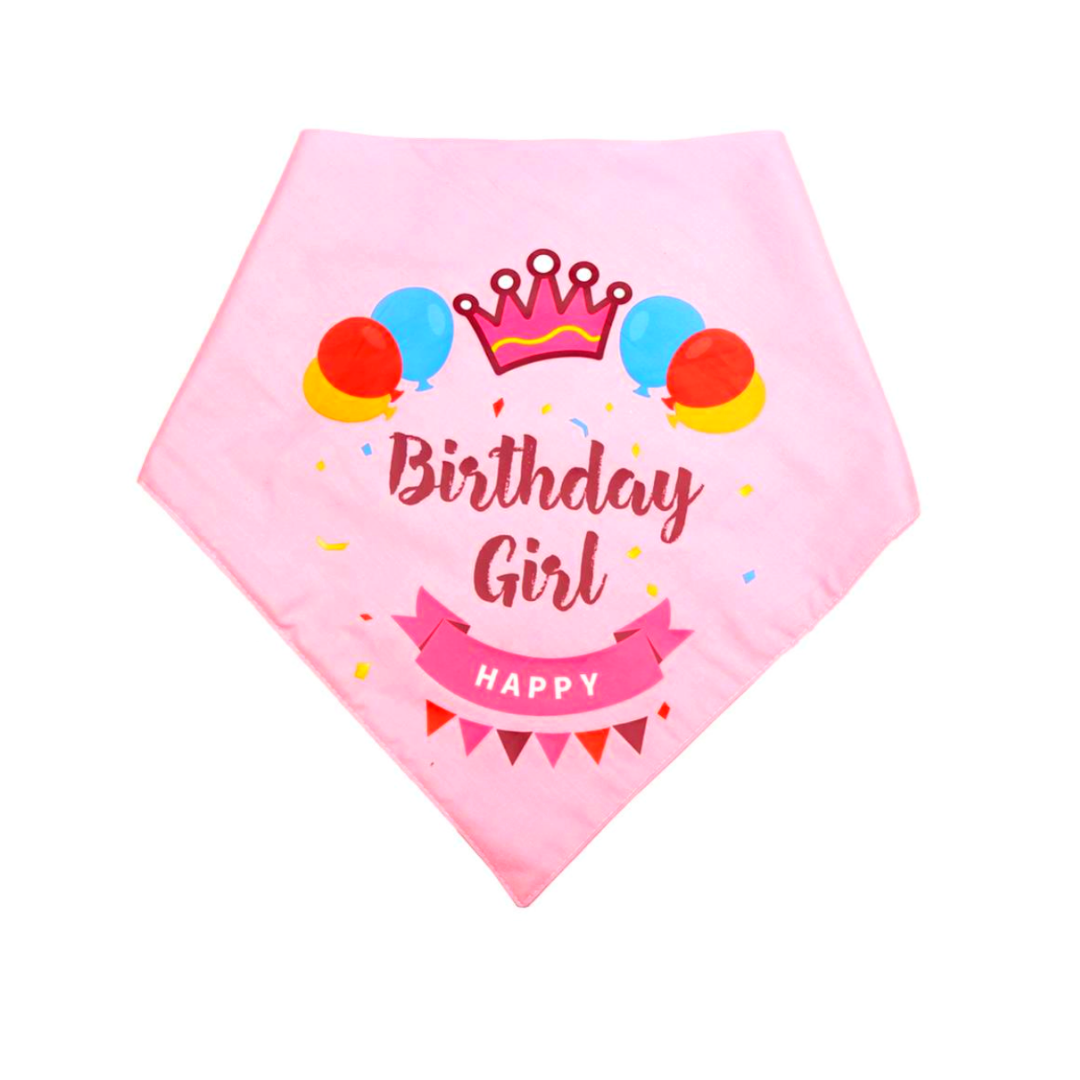 Birthday Themed Dog Bandanas (Pink) from Wags4Whiskers