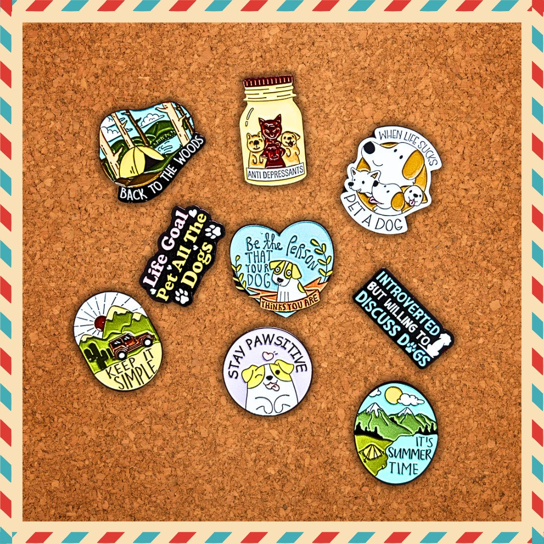 Dog Enamel Pins and Brooch Pin from Wags4Whiskers Pet Supplies Store
