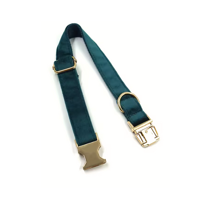 green velvet dog collars from wags4whiskers per supplies store