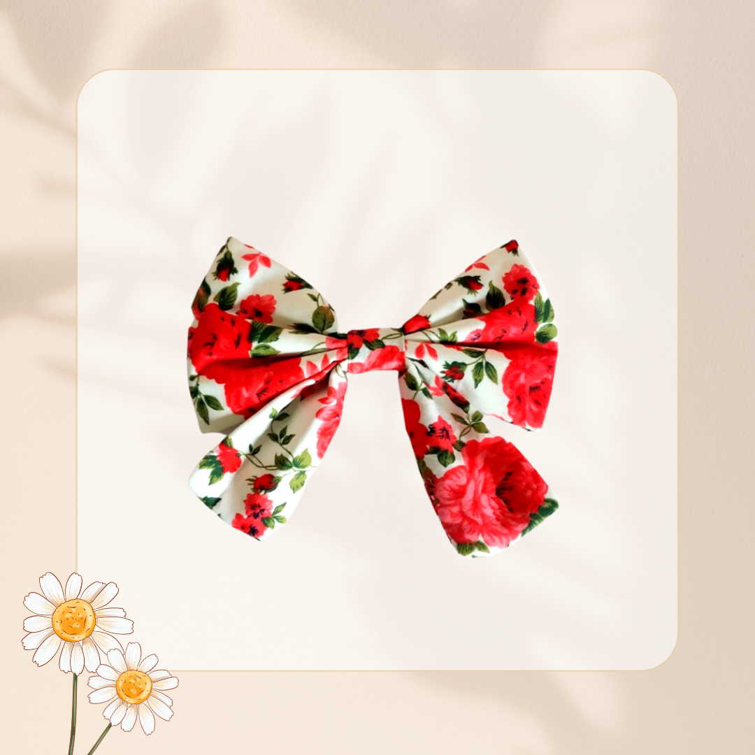 Floral Classic Sailor Bows for Dogs and Cats from Wags4Whiskers Pet Supplies Store